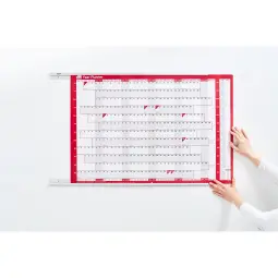 Nobo Aluminium Chart Track Two Rails Upper and Lower For 915mm Planner Chart (Pack 2)