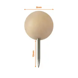 Nobo Notice Board Wooden Push Pins - 40pcs