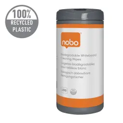 Nobo Plastic-free Whiteboard Cleaning Wipes - Pack 100