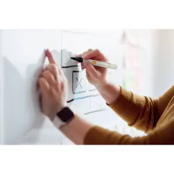 Nobo Whiteboard Pens, Bullet Tip Marker - 4 Pack