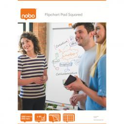 Nobo A1 40 Sheet Squared Flipchart Pad Pack of 5