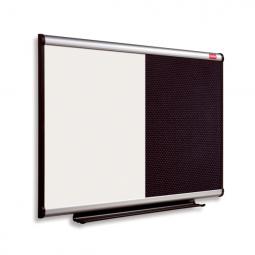 Nobo Combination Board with Magnetic Drywipe Board and Black Foamboard