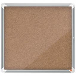 Nobo Premium Plus Cork Lockable Notice Board 6xA4