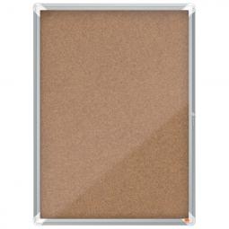 Nobo Premium Plus Cork Lockable Notice Board 9xA4