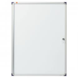 Nobo Extra Flat Glazed Case 9xA4 Magnetic White