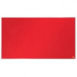 Nobo Impression Pro Widescreen Felt Notice Board 890x500mm Red