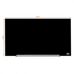 Nobo Impression Pro Glass Magnetic Whiteboard 680x380mm Black