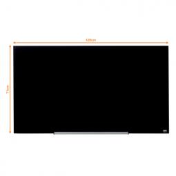 Nobo Impression Pro Glass Magnetic Whiteboard 1260x710mm Black