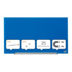 Nobo Impression Pro Glass Magnetic Whiteboard 680x380mm Blue