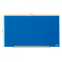 Nobo Impression Pro Glass Magnetic Whiteboard 680x380mm Blue