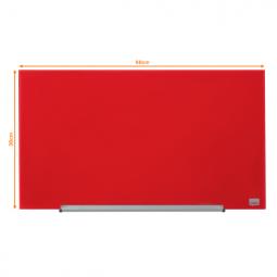 Nobo Impression Pro Glass Magnetic Whiteboard 680x380mm Red