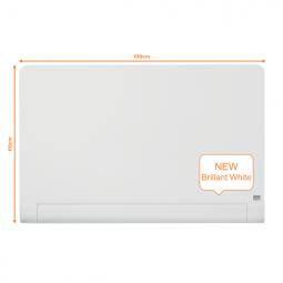 Nobo Impression Pro Glass Magnetic Whiteboard 1000x560mm Brilliant White