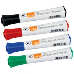 Nobo Glide Drymarkers Assorted Pack of 4