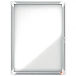 Nobo Premium Plus Magnetic Lockable Notice Board 4xA4 White