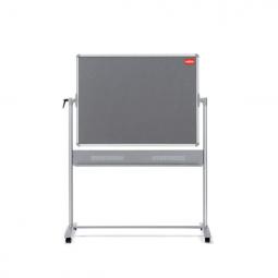 Nobo Mobile Dry Wipe Combi Noticeboard Magnetic and Felt 900 x 1200mm