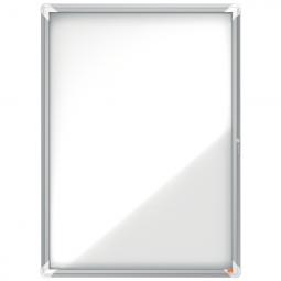 Nobo Premium Plus Magnetic Lockable Notice Board 9xA4 White