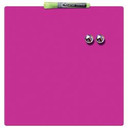 Nobo Mini Magnetic Whiteboard Coloured Tile 360mmx360mm Pink