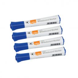 Nobo Glide Whiteboard Pens Bullet Tip Pack of 10 Blue