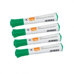 Nobo Glide Whiteboard Pens Bullet Tip Pack of 10 Green