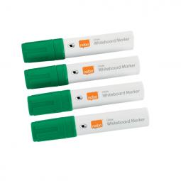 Nobo Glide Whiteboard Pens Large Chisel Tip Pack of 4 Green