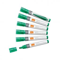 Nobo Liquid Ink Whiteboard Pens Chisel Tip Pack of 10 Green