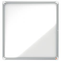 Nobo Premium Plus Notice Board Outdoor Magnetic Lockable 12xA4 White