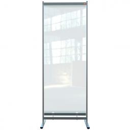 Nobo Premium Plus Clear PVC Free Standing Protective Room Divider Screen 780x2060mm