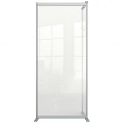 Nobo Premium Plus Room Divider Screen Clear Acrylic Extension 800x1800mm