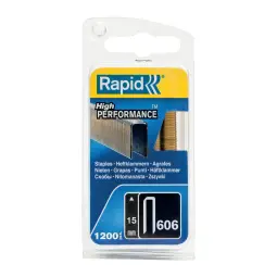 Rapid No. 606 Narrow crown staple 15 mm