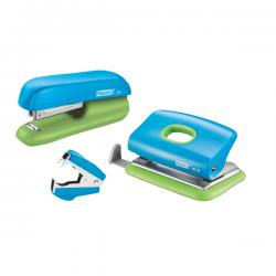 Rapid Mini F5 Stapler and Punch Set Blue/Green