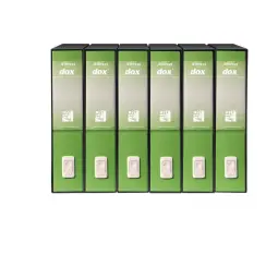 REXEL DOX 1 Lever Arch L Green - Outer carton of 6