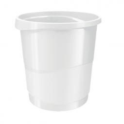 Rexel Choices Waste Bin Plastic 14 Litre Capacity White