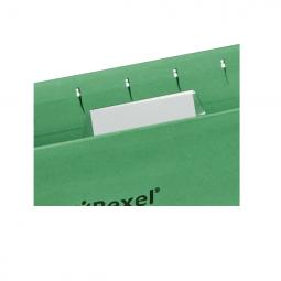 Rexel Foolscap Suspension Files 15mm V-base Manilla Green Pack of 50