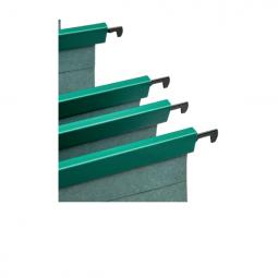 Rexel Foolscap Linked Suspension Files 15mm V-base Manilla Green Pack of 50