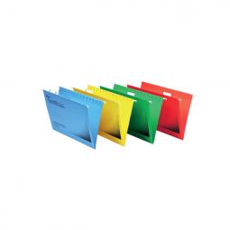 Rexel Foolscap Suspension Files 15mm V-base Manilla Red Pack of 50