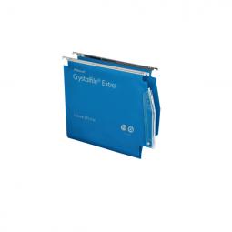 Rexel 275 Lateral Hanging Files 15mm V-base Polypropylene Blue Pack of 25