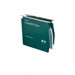 Rexel 275 Lateral Hanging Files 15mm V-base Polypropylene Green Pack of 25