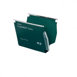 Rexel 275 Lateral Hanging Files 50mm base Polypropylene Green Pack of 25