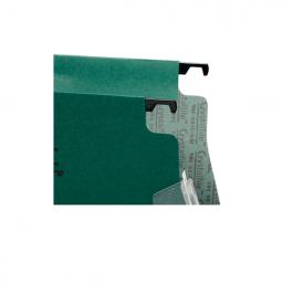 Rexel 275 Lateral Hanging Files 15mm V-base Manilla Green Pack of 50