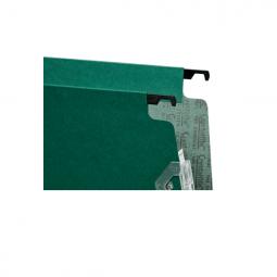 Rexel 330 Lateral Hanging Files 15mm V-base Manilla Green Pack of 50