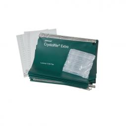 Rexel 330 Lateral Hanging Files 30mm base Polypropylene Green Pack of 25