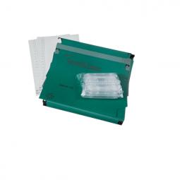 Rexel 330 Lateral Hanging Files 50mm base Manilla Green Pack of 25