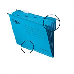 Rexel Classic A4 Reinforced Suspension Files 15mm V base Blue Pack of 10