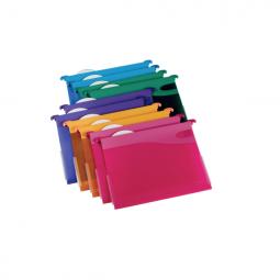 Rexel A4 Suspension Files 30mm base Polypropylene Assorted Colours Pack of 10