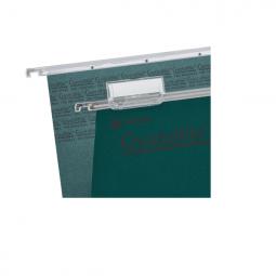 Rexel A4 Suspension Files with Tabs and Inserts 30mm base Manilla Green Pack of 50