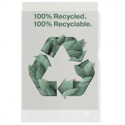 Rexel 100% Recycled Plastic Folder A4 Pack of 100 Clear