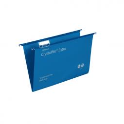 Rexel Foolscap Suspension Files 15mm base Polypropylene Blue Pack of 25