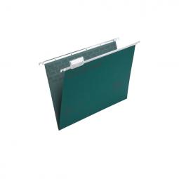 Rexel Foolscap Suspension Files 15mm V base Manilla Green Pack of 50