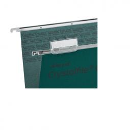 Rexel Foolscap Suspension Files 30mm base Manilla Green Pack of 50