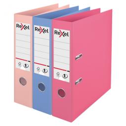 Rexel A4 Lever Arch File Assorted Colours 75mm Spine Width Solea Pack of 10